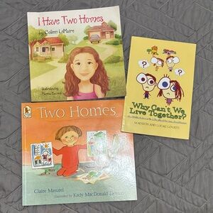 Children's Book Set Discussing Divorce with Illustrations